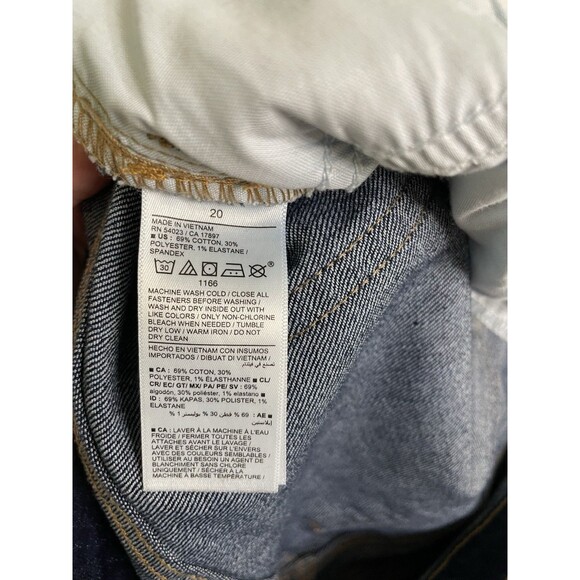 Old Navy Womens Jeans Wow Flare Denim Blue Dark Rinse High Rise Boho 20 - Picture 4 of 9